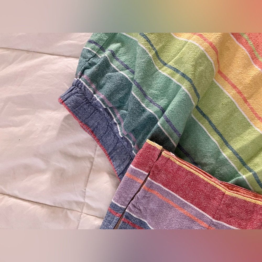 Franklin Jay Handmade Two Piece Rainbow Beach Set S/M Stripes - Picture 11 of 15